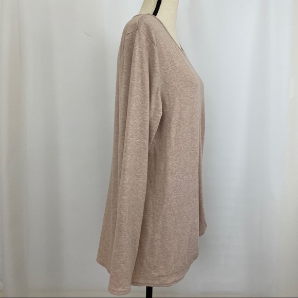 New Women’s Tan Knotted Athleisure Tunic - Picture 4 of 5